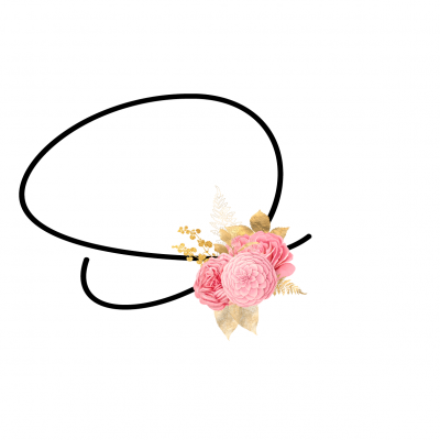 Caneca Monograma Flor Rosa