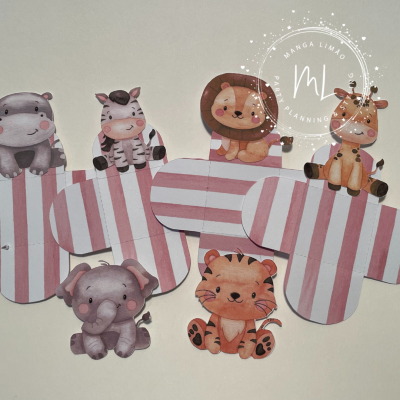 Formas Brigadeiro animais da Selva - Pack 12 unidades