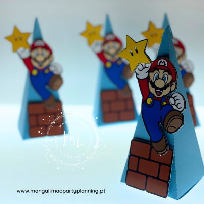Caixa Piramide SUPER MARIO - Pack 4 unidades