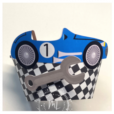 Cintas de Cupcake carro de corrida