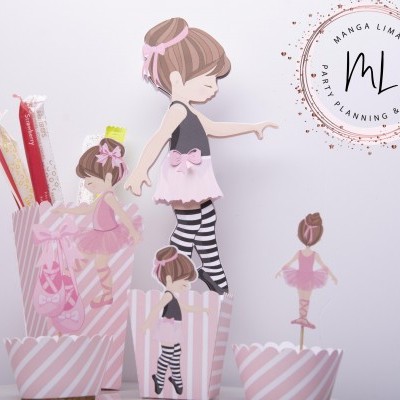 Descartáveis de Festa tema Bailarina