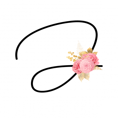 Caneca Monograma Flor Rosa