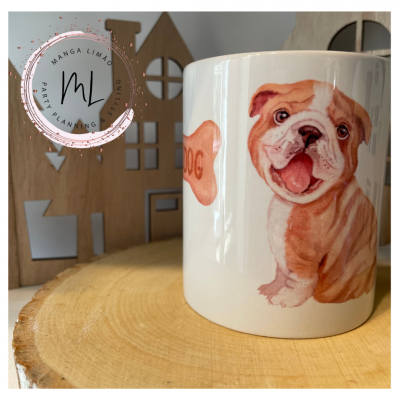 Pack Caneca Bulldog Inglês + Caixa de 4 Napolitanas
