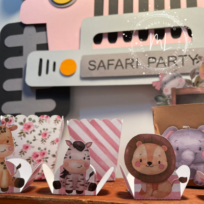 Formas Brigadeiro animais da Selva - Pack 12 unidades