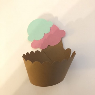 Cintas Cupcakes gelado - conjunto 8 unidades