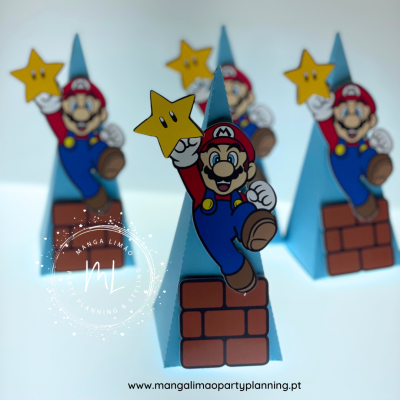 Caixa Piramide SUPER MARIO - Pack 4 unidades