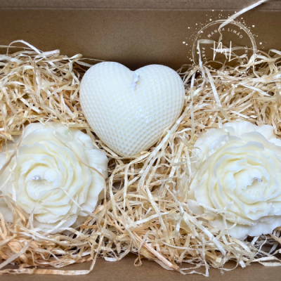 Caixa Oferta com 3 Velas Aromáticas – Aroma Exclusivo Manga Limão Party Planning & Tentação de Inverno | Edição Limitada