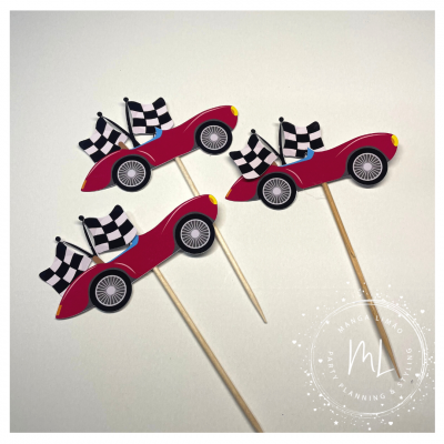 Kit Topos de Bolo Carro corrida