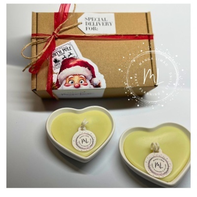 Pack 2 Velas Coração – Aroma a Canela