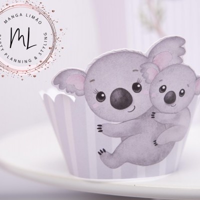 Cintas Cupcake Koala - Pack 6 unidades