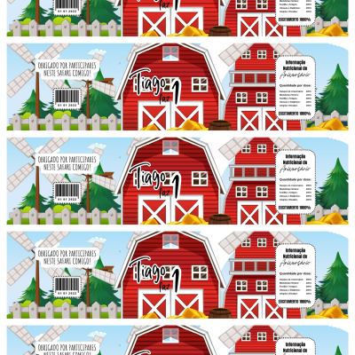 Rótulos Digitais Personalizados para Garrafas de Água