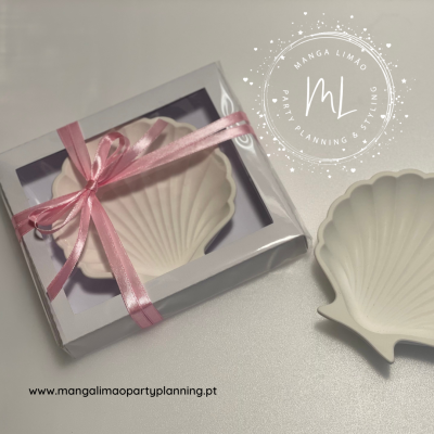 Concha em gesso perfumado