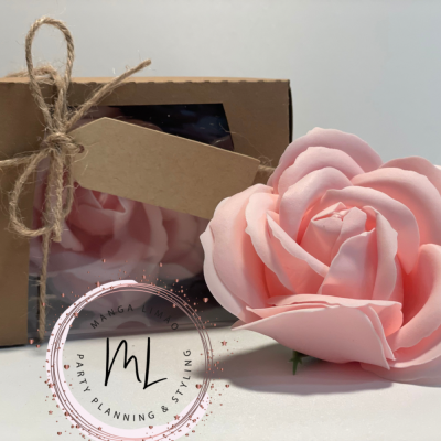 Botão de rosa em sabão Grande ( Cor de Rosa )