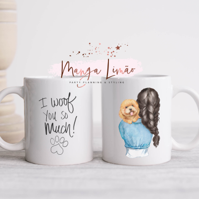 Caneca Menina com Cão