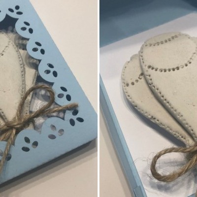 Balão de Ar quente em gesso perfumado com caixa de papel