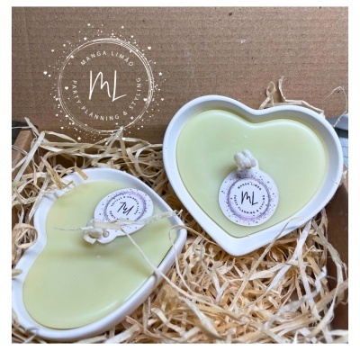 Pack 2 Velas Coração – Aroma a Canela