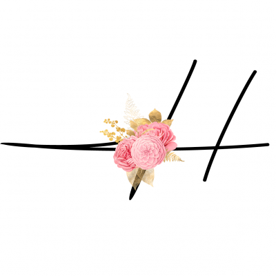 Caneca Monograma Flor Rosa