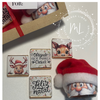 Doce Natal: Caixa de Napolitanas Personalizável com Mel