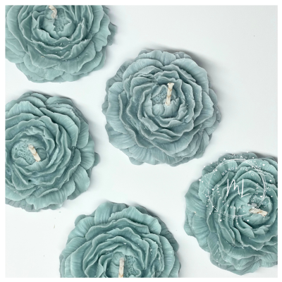 Vela Artesanal em Forma de Flor – Aroma a Canela