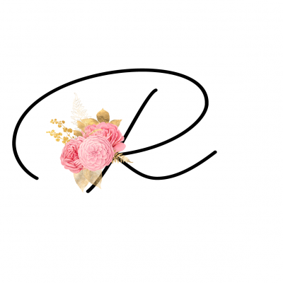 Caneca Monograma Flor Rosa