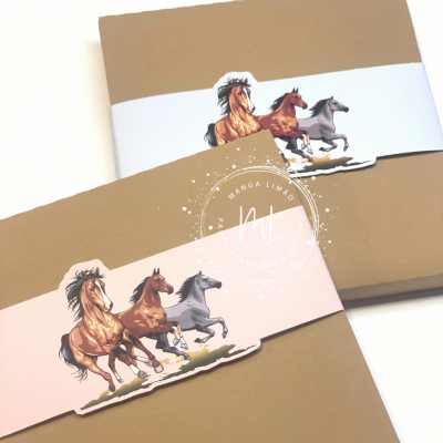 Placa com Cavalo em Gesso Perfumado