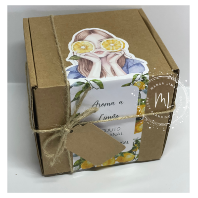 Vaso com Velas em Tons Pastel