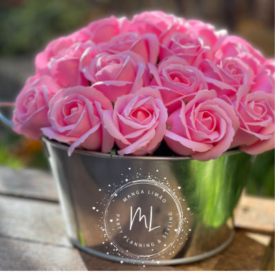 Arranjo de Flores de Sabão