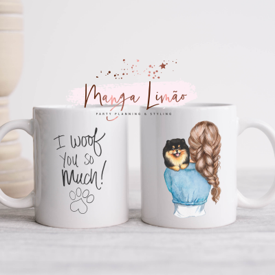 Caneca Menina com Cão