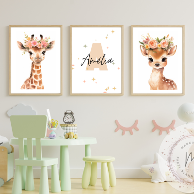 Quadros Digitais Personalizados para Quartos Infantis