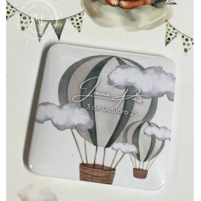 Postal 13x18 cm com Íman Personalizado – Tema Balão de Ar Quente