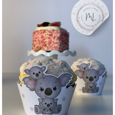 Cintas Cupcake Koala - Pack 6 unidades