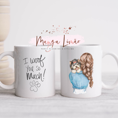 Caneca Menina com Cão