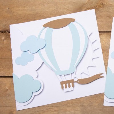 Convite Balão de ar quente Personalizado