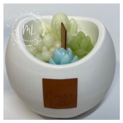 Vela Artesanal em Pote