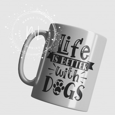 Caneca com Frase sobre Cães e seus donos