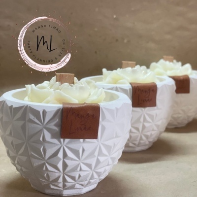 Vaso com uma Camélia