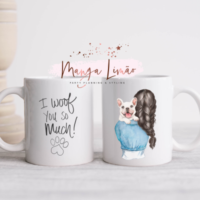 Caneca Menina com Cão