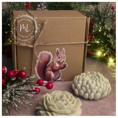 Velas Artesanais em Forma de Flor com Aroma canela - Exclusivas e Personalizáveis