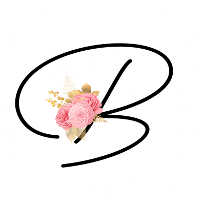 Caneca Monograma Flor Rosa