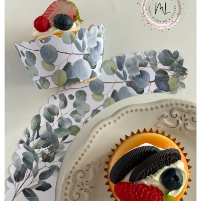 Cintas de Cupcake Euecalipto