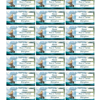 Etiquetas Escolares Vaiana Personalizadas