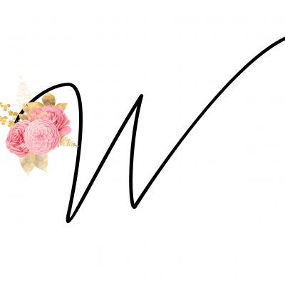 Caneca Monograma Flor Rosa