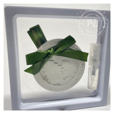 Medalha em Gesso Perfumado “Merry Christmas / Happy New Year” – Lembrança de Natal para Professores