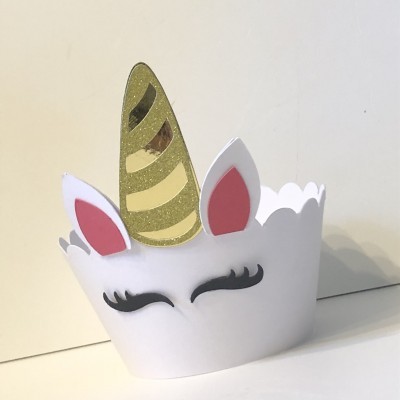 Cinta Cupcake unicórnio - Pack 8 unidades