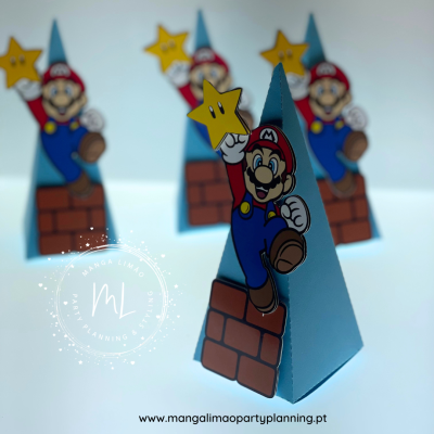 Caixa Piramide SUPER MARIO - Pack 4 unidades