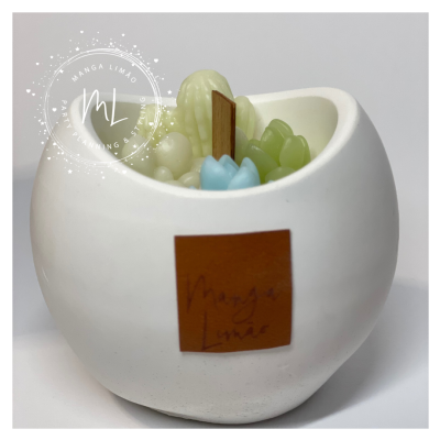 Vela Artesanal em Pote