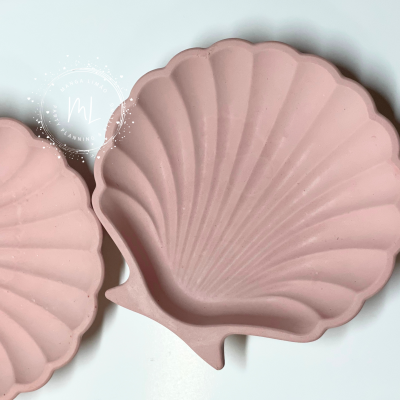 Concha cor de Rosa em gesso perfumado
