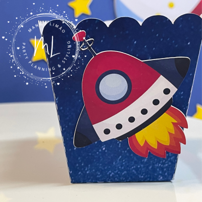 Copos de Pipoca “Missão Galáctica” – Kit com 6 Unidades