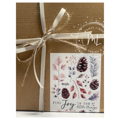 Pack 4 velas em caixa oferta Castanho e Castanho claro