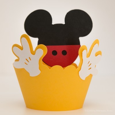 Cintas para Cupcakes Mickey - Pack 6 unidades
